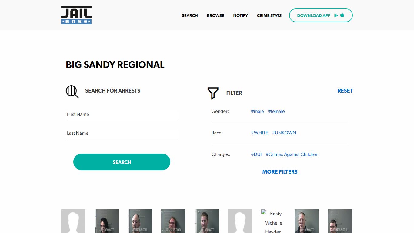 Big Sandy Regional Jail Inmate Search and Mugshots | JailBase