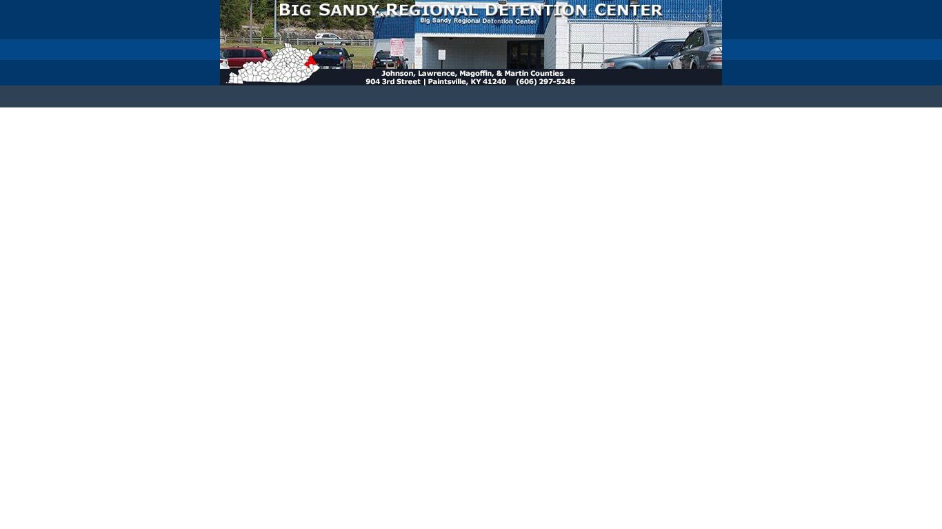Welcome to the Big Sandy Regional Detention Center's Website